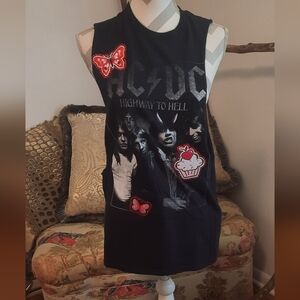 One-of-a-kind AC/DC Muscle Tank